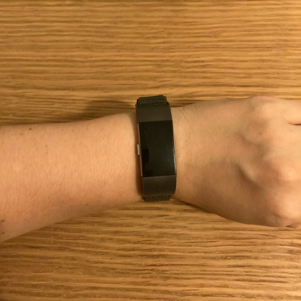 Olive green Fitbit Charge 2 Velcro athletic band